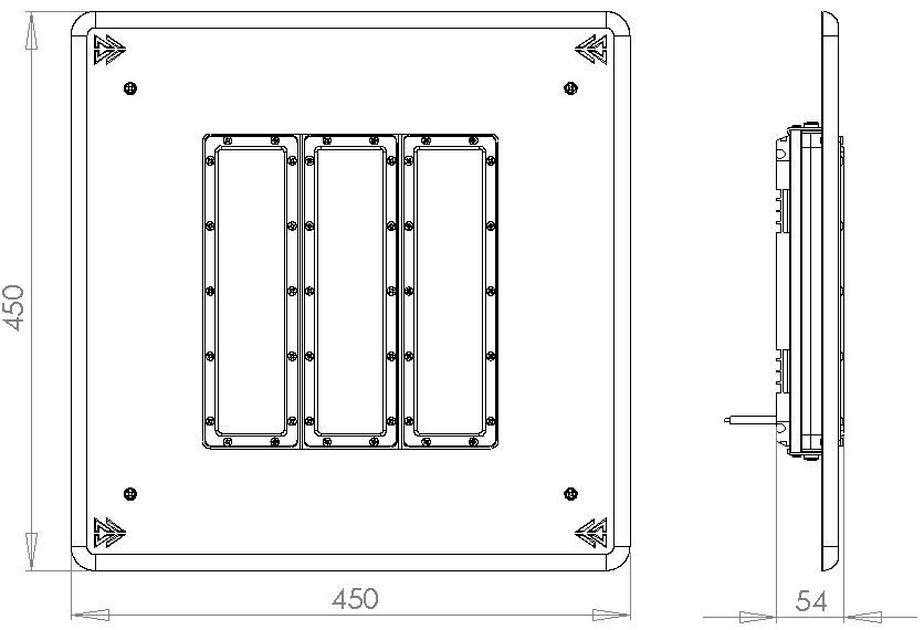Luminária Posto De Combustível 200w Led Osram 18000l Combate