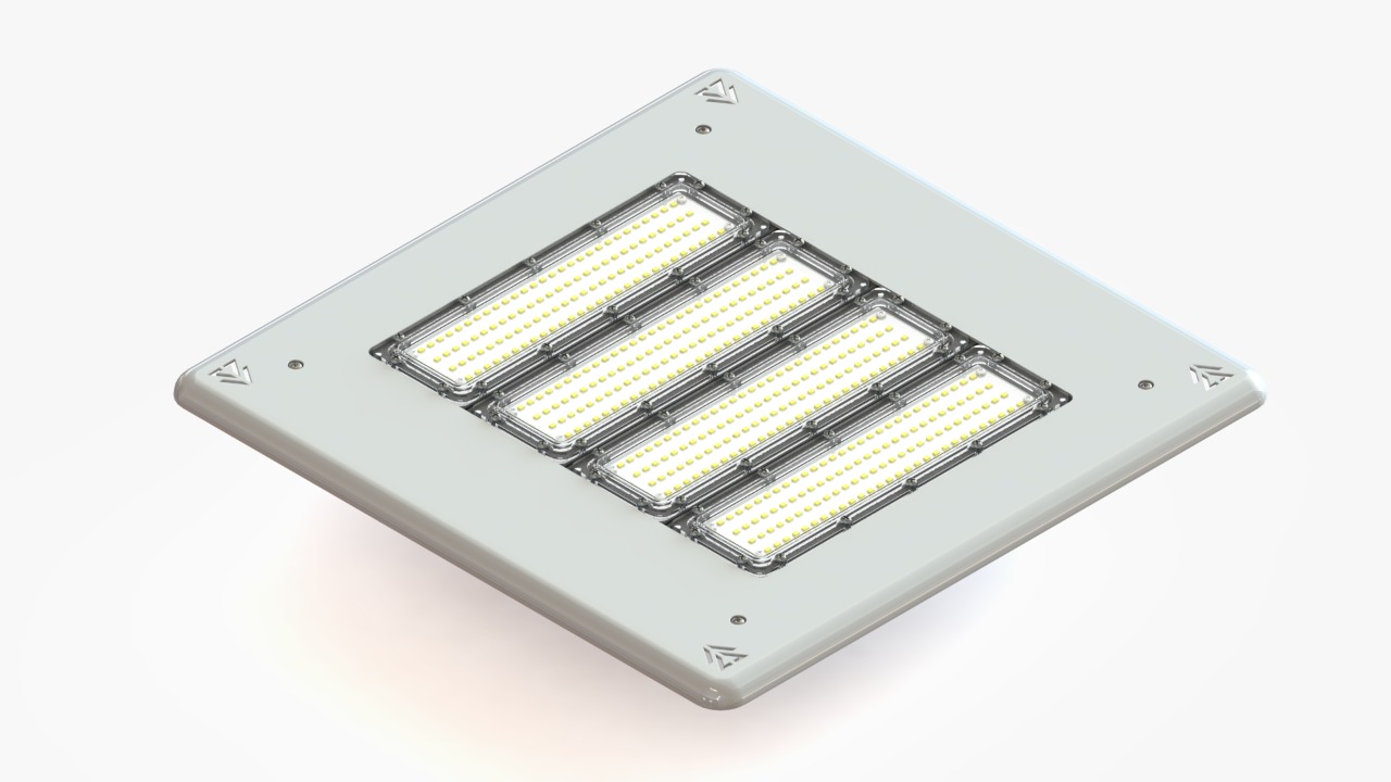 Luminária Posto de Combustível 400W - Linha Combate Led Osram 36000lm IP66