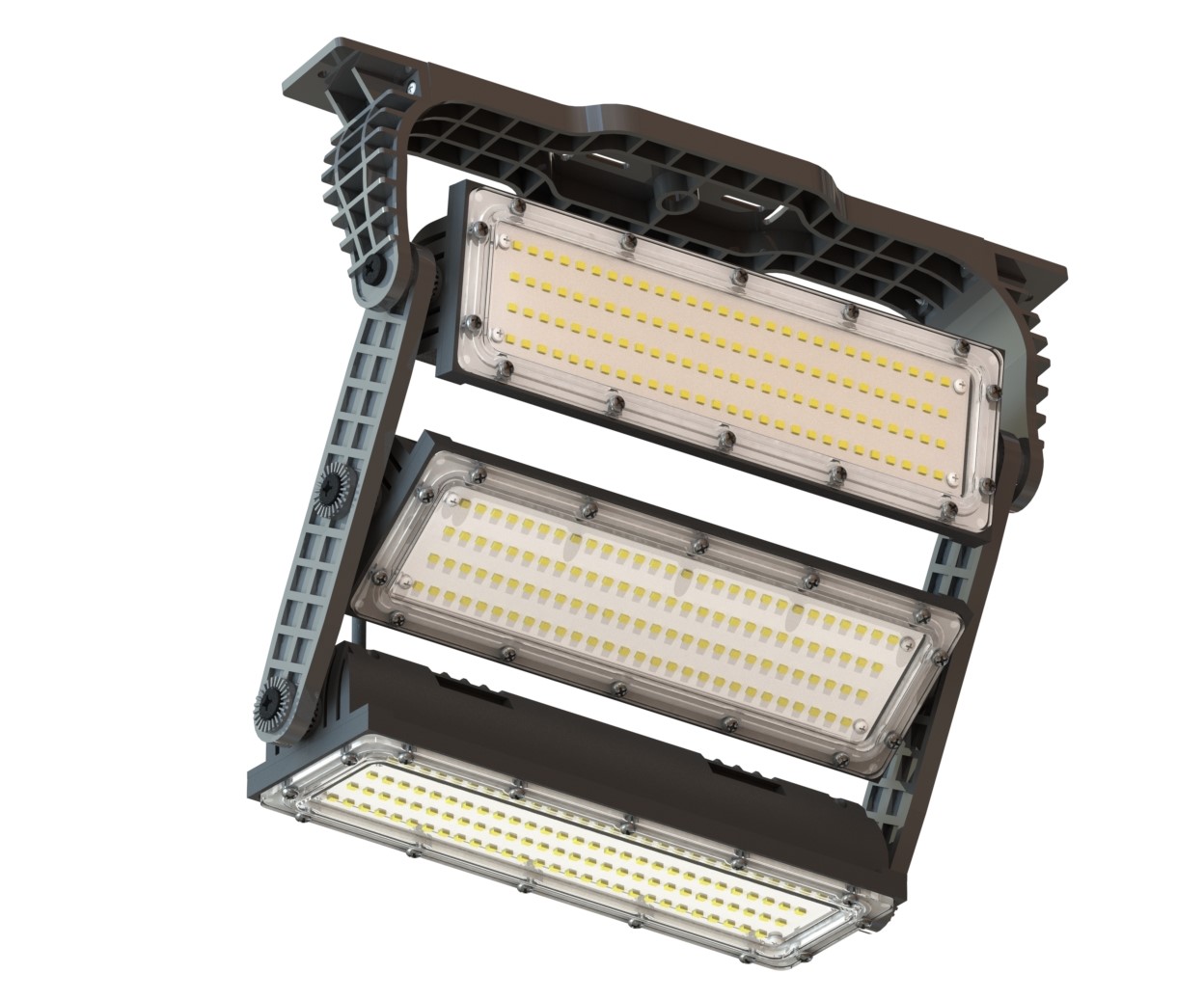 Refletor 400w Holofote Led Osram 36000lm Ip66 Combate Articulado