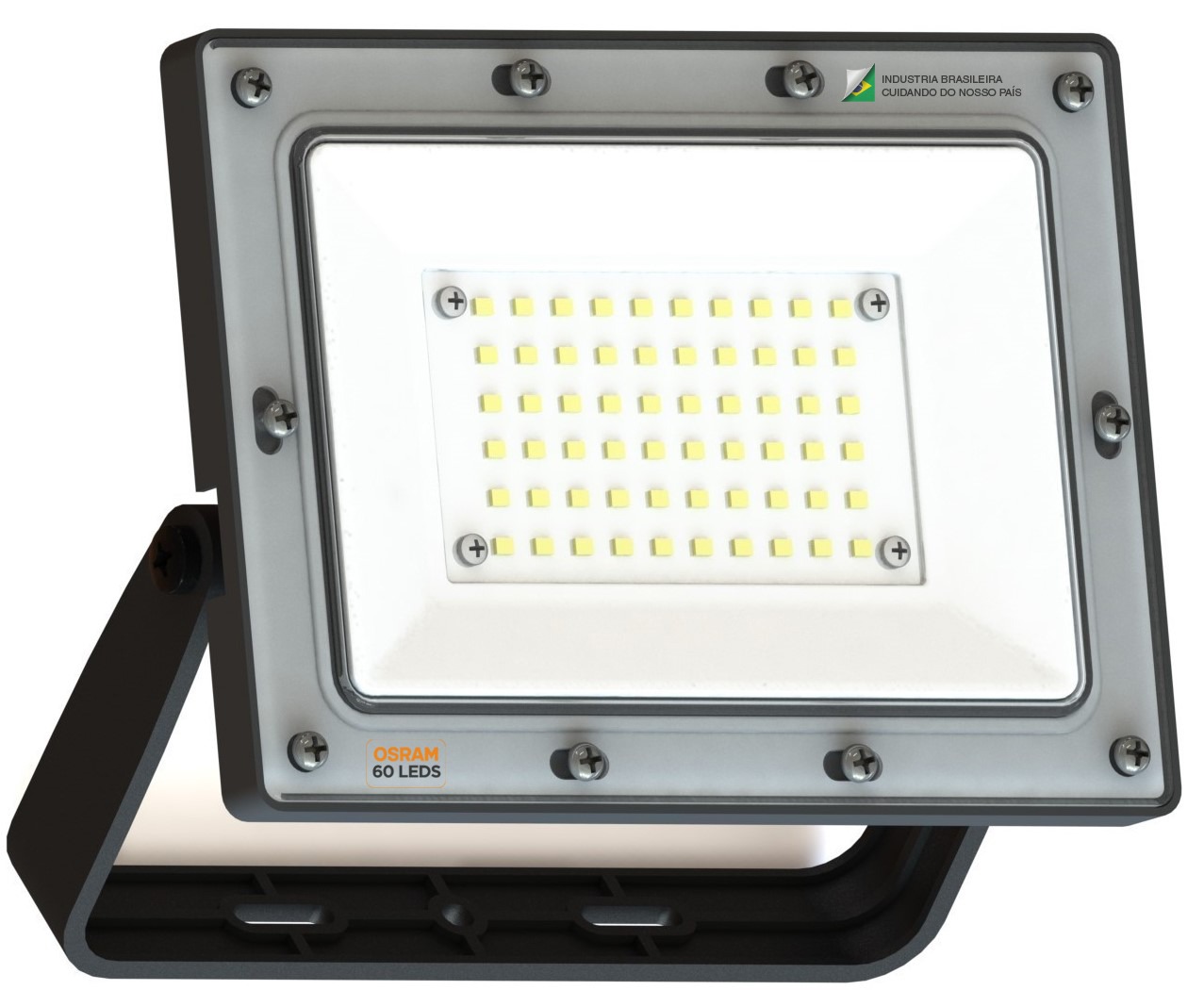 Refletor 50w Led Osram 4500lm Bivolt Ip66 Slim 6500k Resistente a Agua