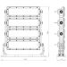 Refletor Holofote LED Preto 500W Osram 42000lm IP66 Combate