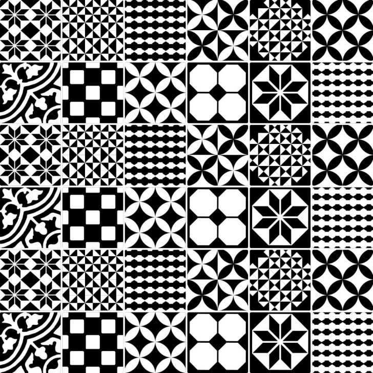 Adesivo de Parede Modelo Azulejo 418 Preto e Branco Armario Jose ~ Adesivo de Parede Modelo Azulejo 418 Preto e Branco