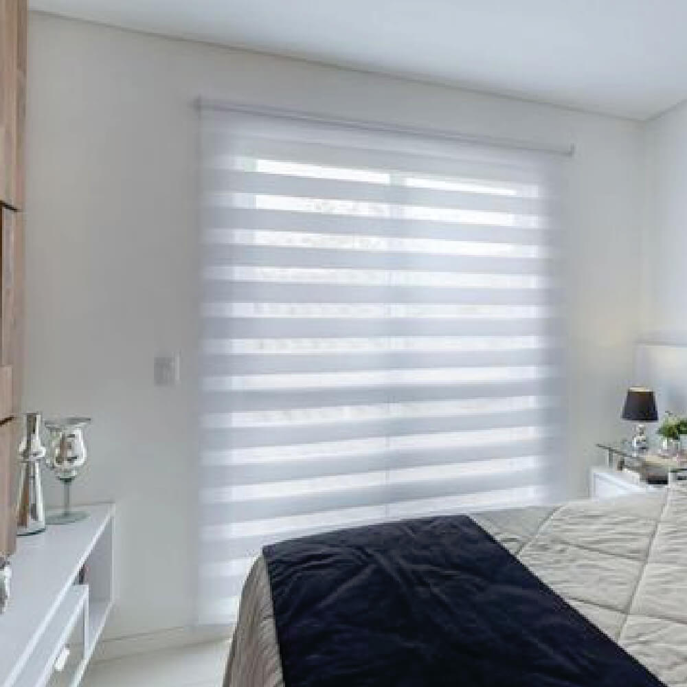 Persiana Double Vision Branca - 1,30m x 2,90m