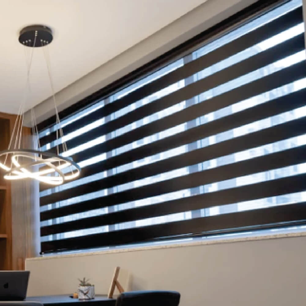 Persiana Double Vision Preto - 2,30m x 1,30m