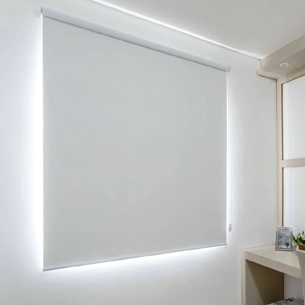 Persiana Rolo Blackout Branca - 2,30m x 2,30m