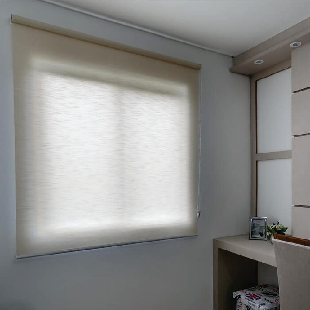 Persiana Rolo Translucido Bege - 1,30m x 1,60m