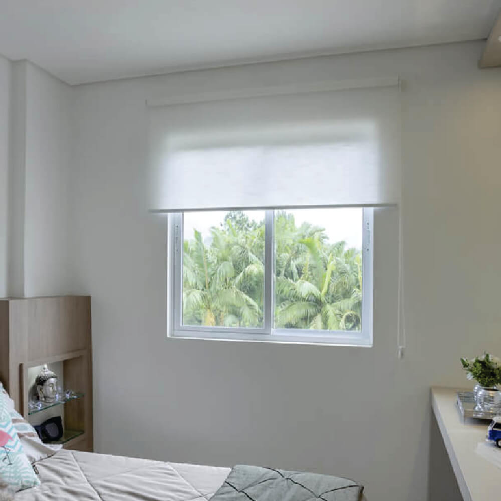 Persiana Rolo Translucido Branco - 1,70m x 1,80m