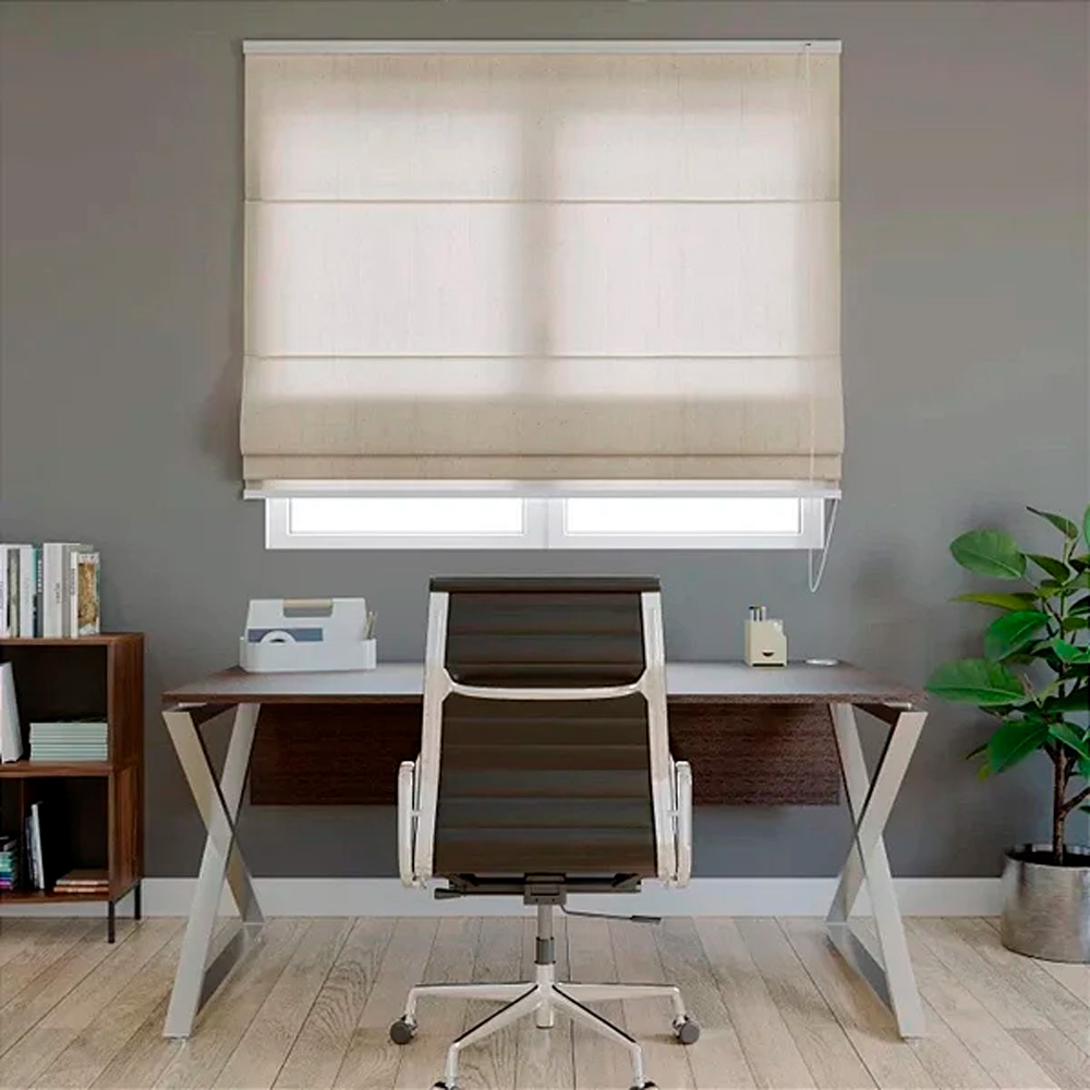Persiana Romana Translucida Bege - 1,60m x 1,60m