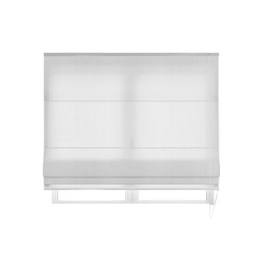 Persiana Romana Translucida Branca - 1,60m x 1,60m