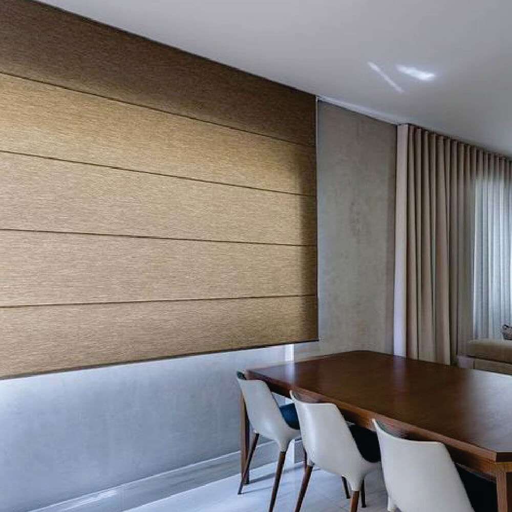 Persiana Romana Translucida Marrom - 2,40m x 1,60m