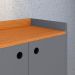 Aparador Buffet 3 Portas Moderno 90 cm Cantinho Café Sala Estar Jantar Recepção Pequena Wood New- Cinza/ Cinamomo - RPM Móveis