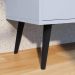 Aparador Buffet Balcão Compacto 90 cm Multiuso Decoração Sala Jantar Estar Escritório Wood New- Branco - RPM Móveis