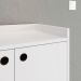 Aparador Buffet Dallas Pés Palito Retrô 4 Portas Decoração Sala Jantar Cantinho Café - Branco - RPM Móveis