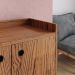 Aparador Buffet Wood Prime 3 Portas Cantinho Café Prateleira Organizadora Pés Palito Decoração Retrô - Freijó - RPM Móveis