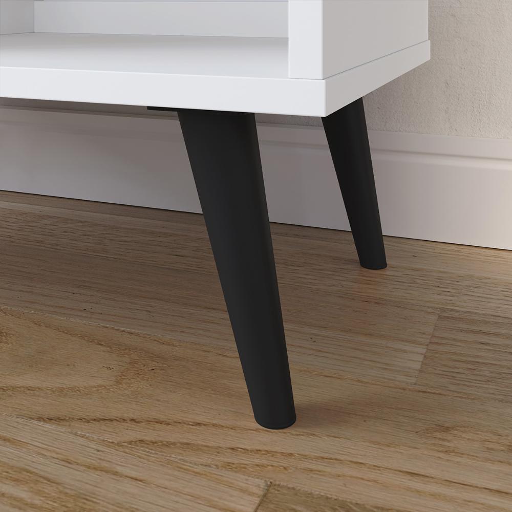 Aparador Decorativo Compacto com Adega Cantinho Café Bar Sala Escritório Apartamento Área Gourmet Moderno – Baden Branco – RPM