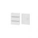 Arandela de Parede Slim 1302 Branco com Focos e 2 Frisos - RPM Móveis