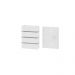 Arandela de Parede Slim 1303 Branco com Focos e 3 Frisos - RPM Móveis