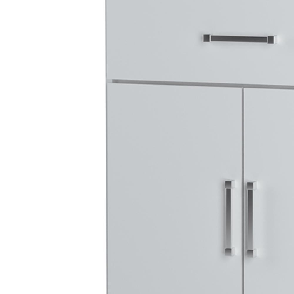 Balcão Multiuso com 2 Portas e Gaveta Ipê - Branco - Móveis Primus