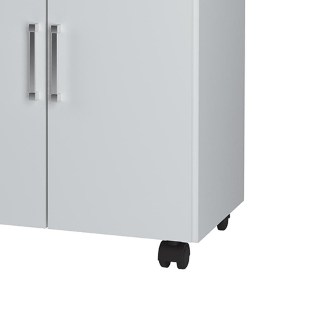 Balcão Multiuso com 2 Portas e Gaveta Ipê - Branco - Móveis Primus