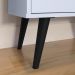 Buffet Linea 2 Portas Cantinho Café Decoração Cozinha Sala Jantar Estilo Retrô Puxador Concha Prateleiras Organizadoras Branco – RPM Móveis