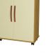 Cômoda 4 Gavetas e Porta Pés Rodízios Bali – Mel com Pérola – Móveis Primus