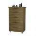 Cômoda Emas 5 Gavetas com 1 Chave – Amendoa Wood – Móveis Primus