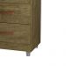 Cômoda Emas 5 Gavetas com 1 Chave – Amendoa Wood – Móveis Primus