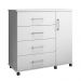 Cômoda Sapateira Belle 1,03 Organizadora 4 Gavetas Prateleira Nicho Interno - Branco - Lojas RPM
