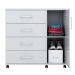 Cômoda Sapateira Belle 1,03 Organizadora 4 Gavetas Prateleira Nicho Interno - Branco - Lojas RPM