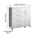 Cômoda Sapateira Belle 1,03 Organizadora 4 Gavetas Prateleira Nicho Interno - Branco - Lojas RPM