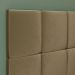 Cabeceira Aurora Cama Box Solteiro Infantil em L Suspensa Almofadada Proteção Lateral Estofada Decoração Quarto - Bege Suede - RPM Móveis