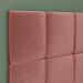 Cabeceira Aurora Cama Box Solteiro Infantil em L Suspensa Almofadada Proteção Lateral Estofada Decoração Quarto - Rose Suede - RPM Móveis
