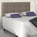 Cabeceira Casal 1,40 Cairo - Suede Imbuia 06 - Art Nossa