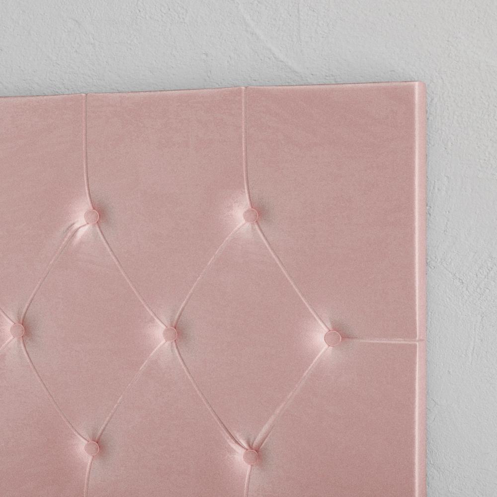 Cabeceira Estofada Cama Box Casal Queen 1,60 Decoração Quarto Paris com Captonê Suede - Rose - Lojas RPM