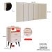 Cabeceira Estofada Modular Box Casal 1,40 Julia Areia Jogo 2 Mesinha Pequena Gaveta Nicho Canto Lateral Cama Off White/Cinamomo Classic New-RPM