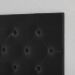 Cabeceira Estofada Painel Quarto Cama Box Casal 1,60 Moderna Paris Com Captonê - Preto Suede - Rpm Móveis