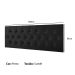 Cabeceira Estofada Painel Quarto Cama Box Casal 1,60 Moderna Paris Com Captonê - Preto Suede - Rpm Móveis