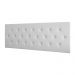 Cabeceira Estofada Painel Quarto Cama Box Casal 1,60 Moderna Paris Com Captonê -Branco Corino - Rpm Móveis