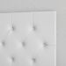 Cabeceira Estofada Painel Quarto Cama Box Casal 1,60 Moderna Paris Com Captonê -Branco Corino - Rpm Móveis