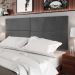Cabeceira Estofada Suede Para Cama Box Casal Queen 1,60 Capri - Cinza - Lojas RPM 