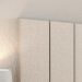 Cabeceira Luana 1,40 Estofada Painel Suspenso Decoração Quarto Casal Solteiro Modulada - Bege Linho - RPM Móveis