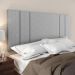 Cabeceira Luana 1,40 Estofada Painel Suspenso Decoração Quarto Casal Solteiro Modulada - Cinza Linho - RPM Móveis