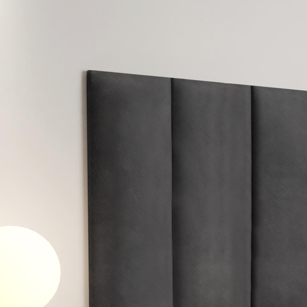 Cabeceira Para Cama Casal Queen Luana 1,60 Estofada Suede - Cinza - RPM Móveis