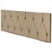 Cabeceira Parede Capitonê Estofado Suede Cama Box Queen 1,60 Quarto Casal Decoração Retrô - Bege - RPM