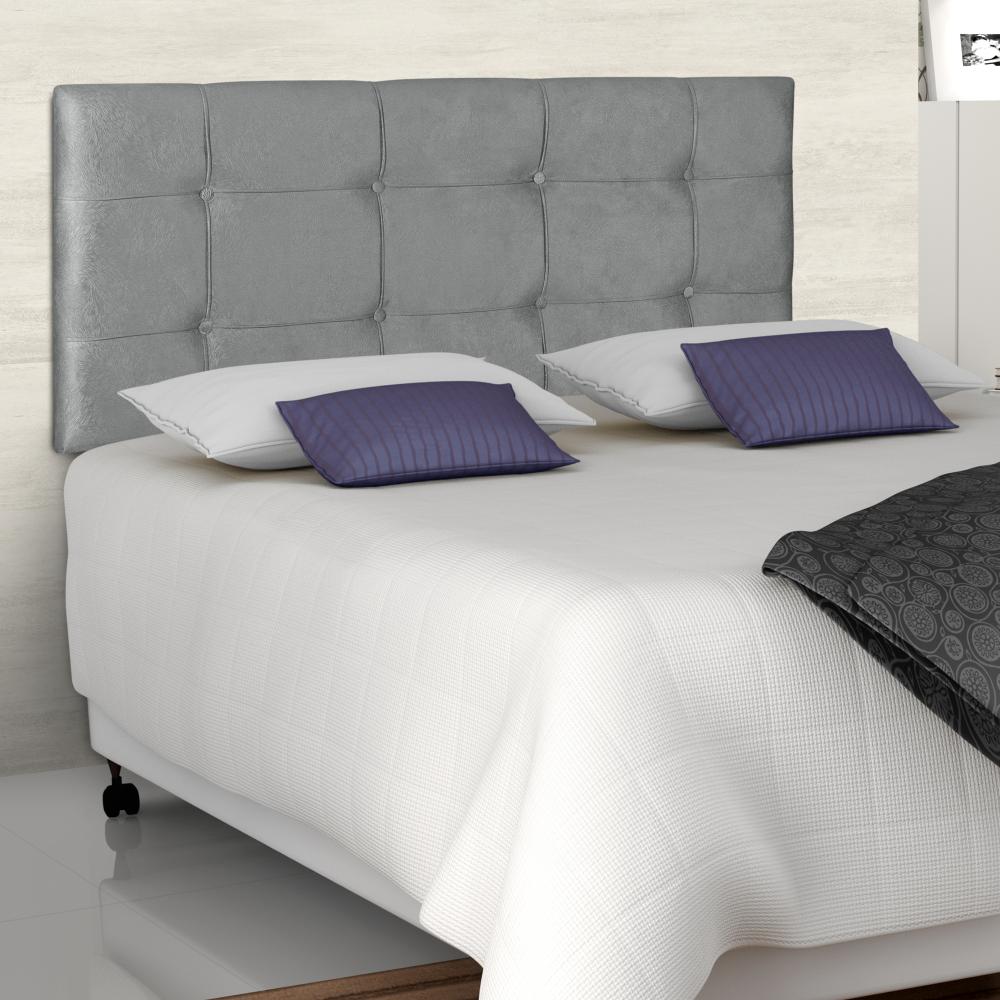 Cabeceira Queen 1,60 Cairo - Suede Cinza 05 - Art Nossa