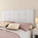 Cabeceira Suspensa Almofadada Decoração Quarto Cama Box Casal King 1,95 Bia - Branco Corino - Lojas RPM