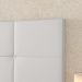 Cabeceira Suspensa Almofadada Decoração Quarto Cama Box Casal King 1,95 Bia - Branco Corino - Lojas RPM