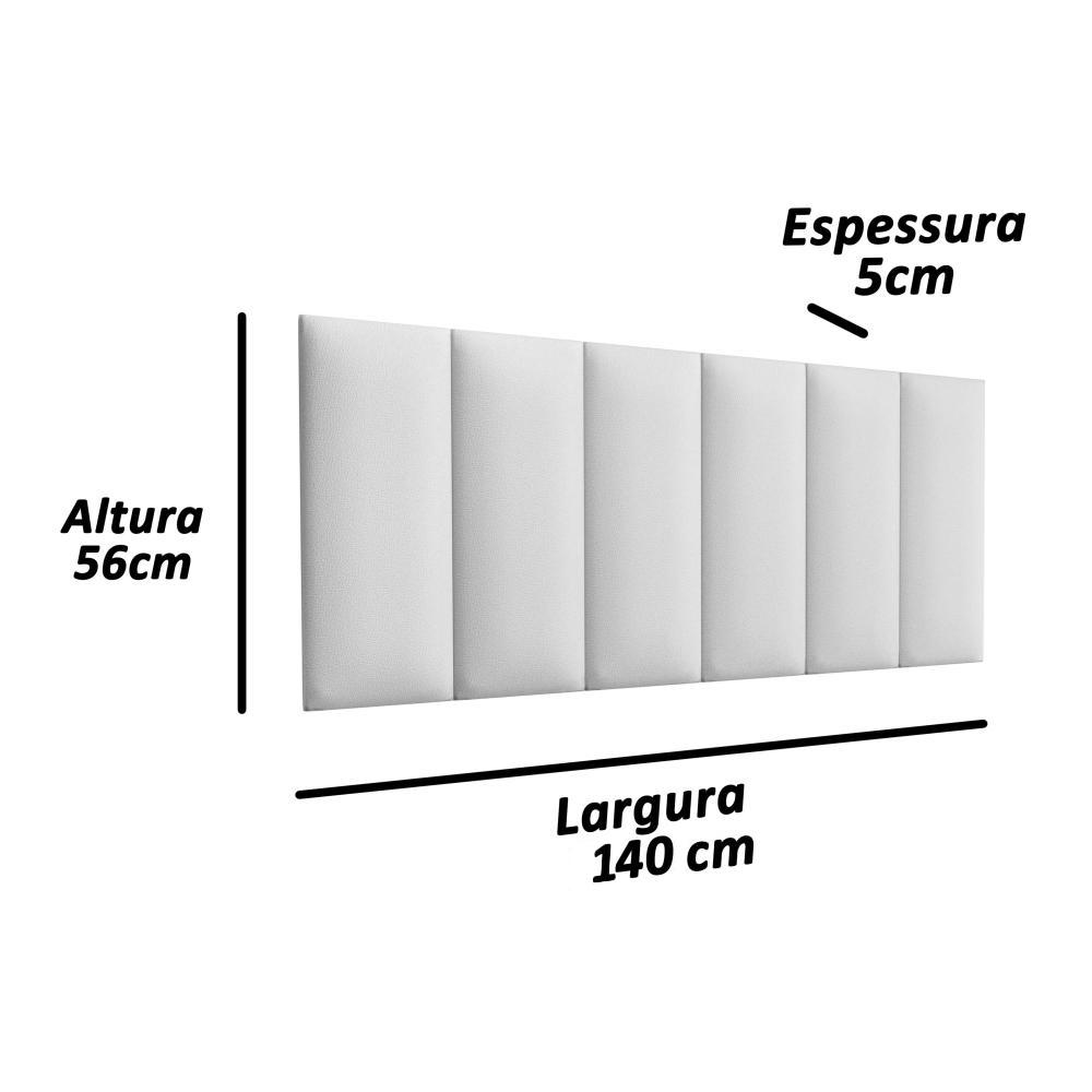 Cabeceira Suspensa Estofada Decoração Quarto Cama Box Casal 1,40 Julia - Areia Suede - Lojas RPM