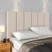 Cabeceira Suspensa Estofada Decoração Quarto Cama Box Casal 1,40 Julia - Bege Linho - Lojas RPM
