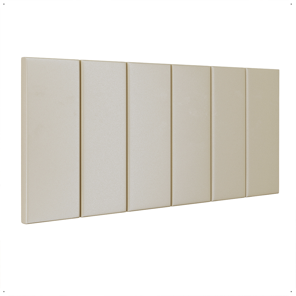 Cabeceira Suspensa Estofada Decoração Quarto Cama Box Casal 1,40 Julia Areia Suede - Lojas RPM